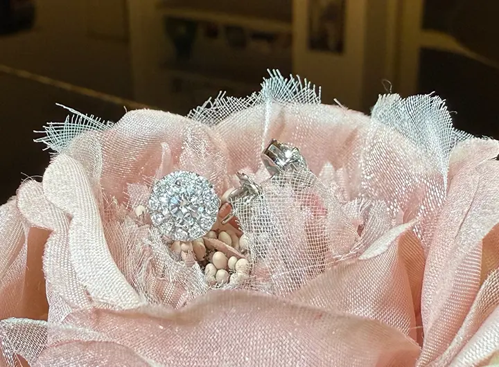 costellazione di luce orecchini diamanti