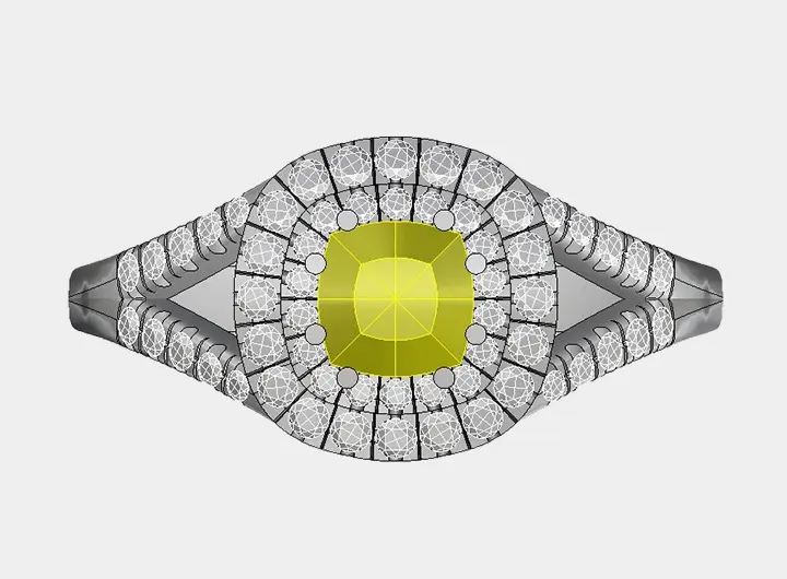 cuore di sole render frontale