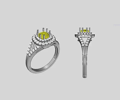 cuore di sole render laterale