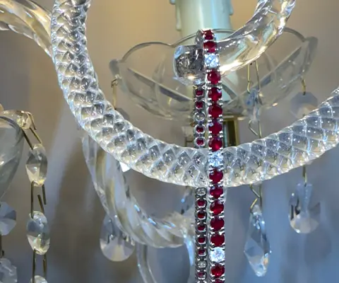 scintilla reale bracciale tennis rubini